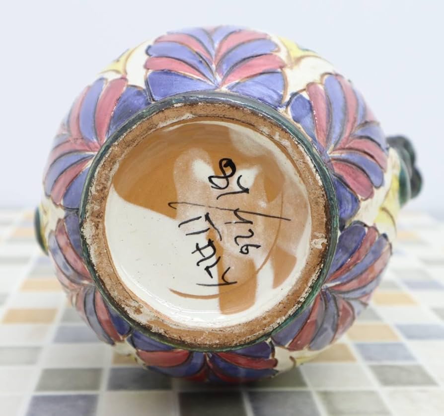 Amazon.co.jp: 高さ約24.5cm ｜イタリア製 花瓶 花器 陶器